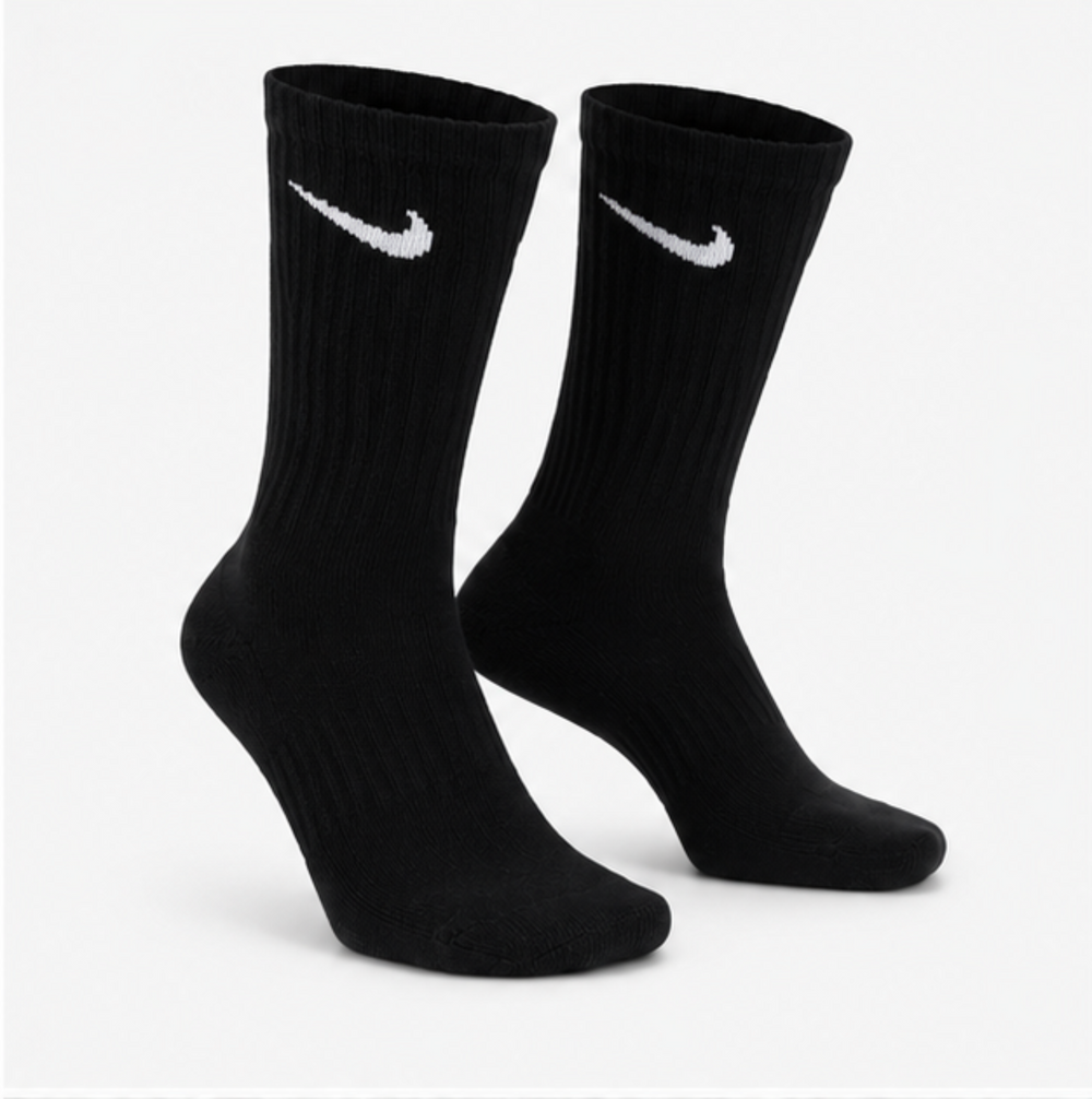 Nike Everyday Cushioned Crew Socks - Black