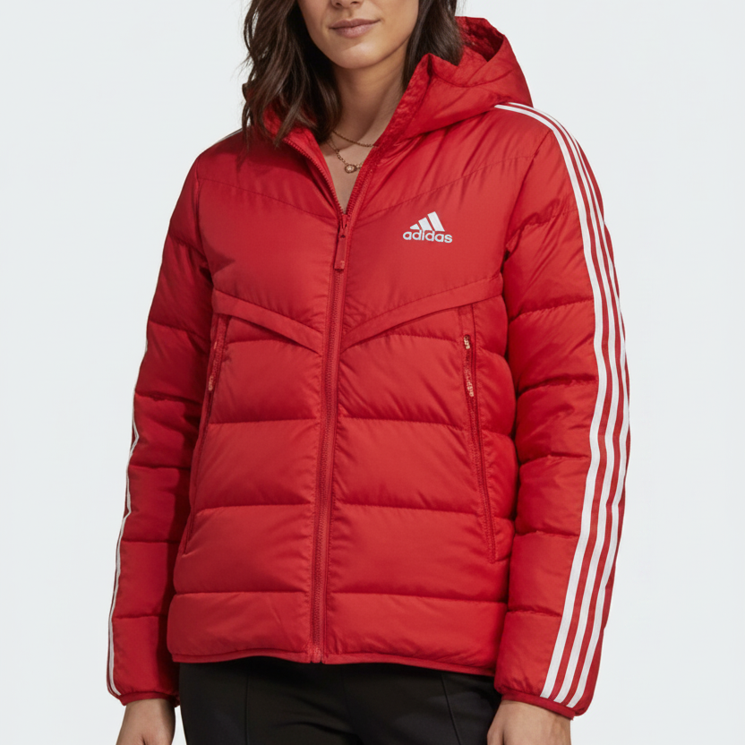 Essential Three stripe Jacket "Red