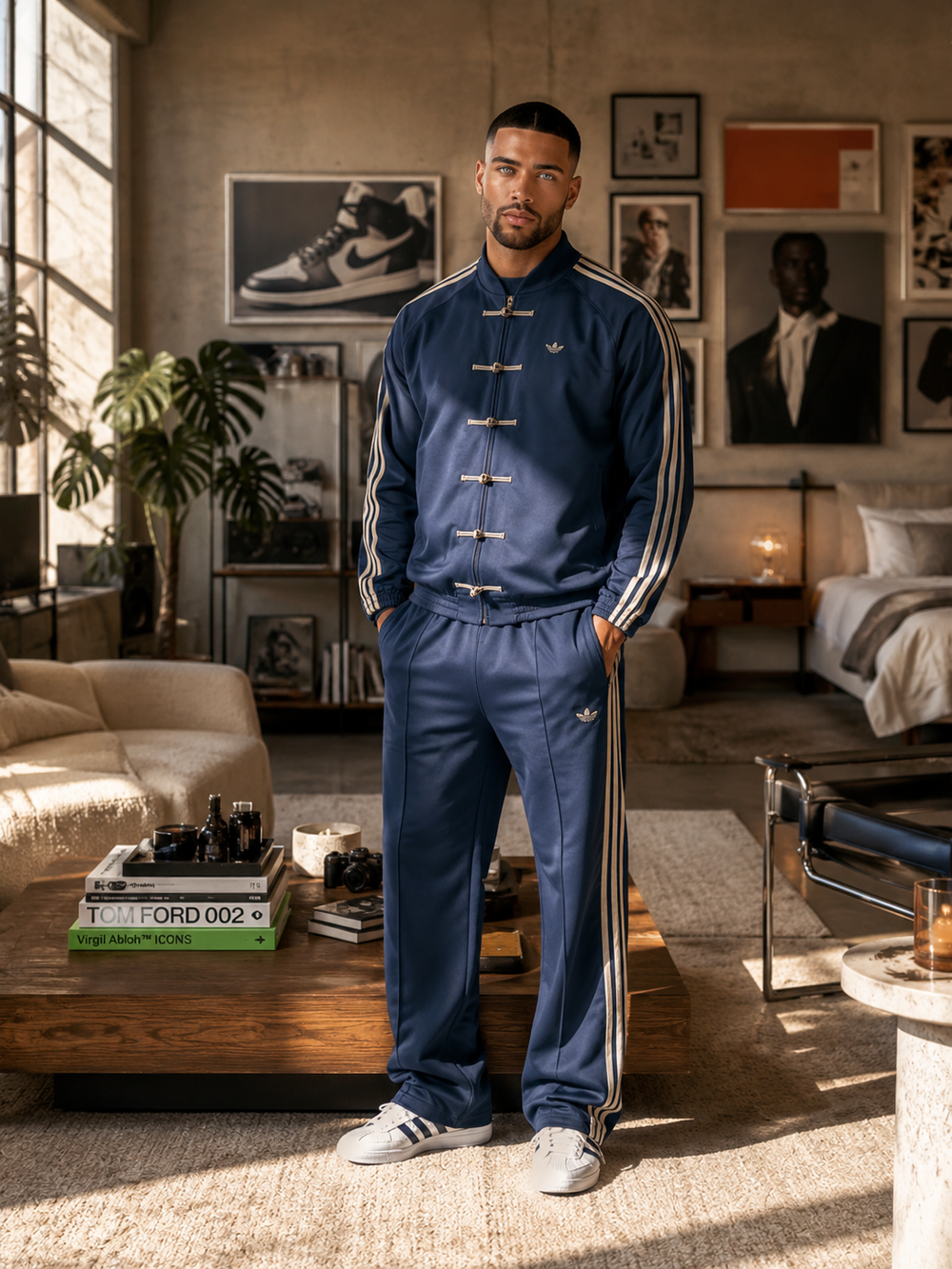 Navy Blue Adidas Tracksuit