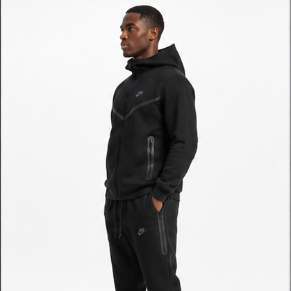 Swoosh Fleece Nylon/Spandex Tracksuit